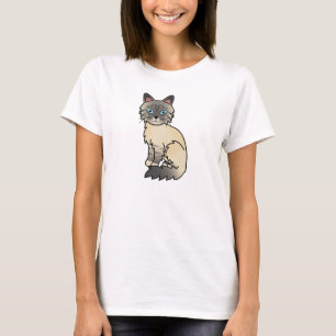 Silver Tabby Birman / Ragdoll Cat T-Shirt