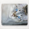 Silver Tabby Siamese Mouse Pad