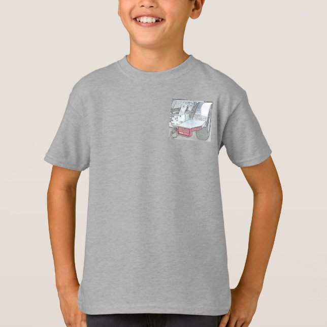 Silver "Take to the Road" Graphic T-Shirt (Front)