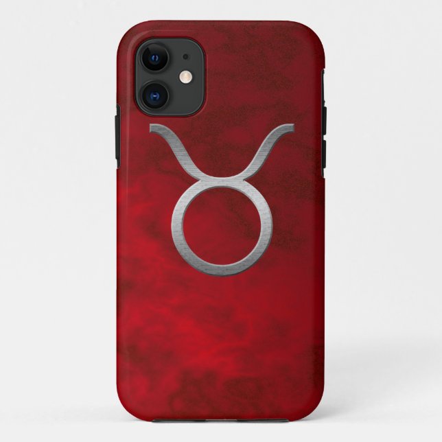 silver taurus - red Case-Mate iPhone case (Back)