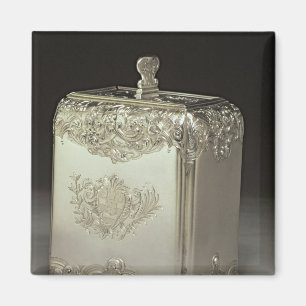 Silver tea canister by Paul de Lamerie Magnet