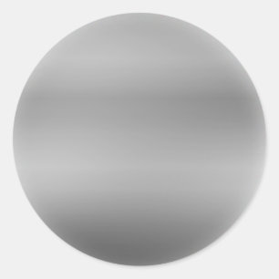 Silver Template Back Customise Classic Round Sticker