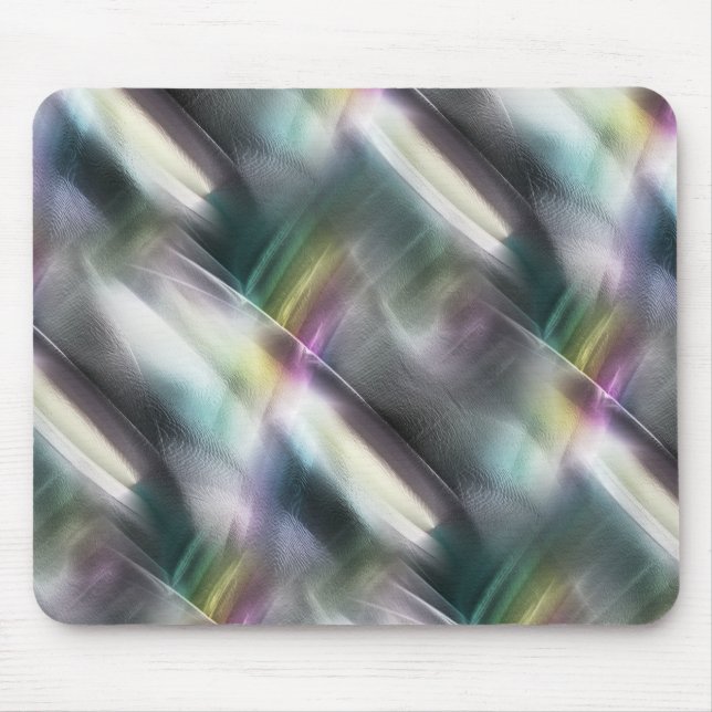 Silver texture to colours chrome and digital rough mouse mat (Front)