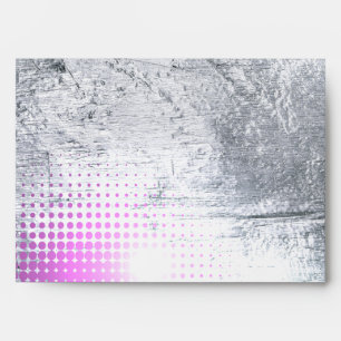 SILVER TEXTURED STAR Customisable Envelope