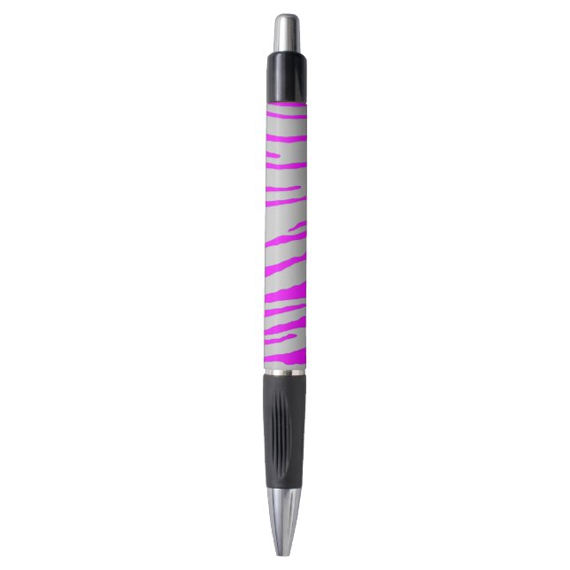 Silver Tiger Stripes Pink (Front Vertical)