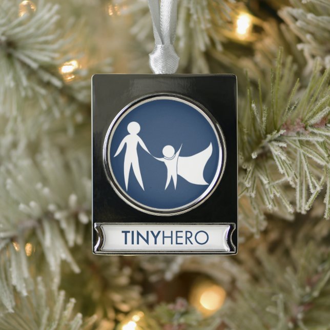Silver Tiny Hero Ornament (Tree)