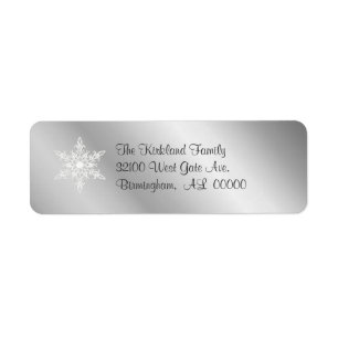 Silver tone Address Labels