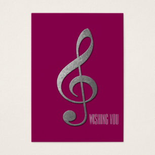 "silver" treble clef cards, giftwrap