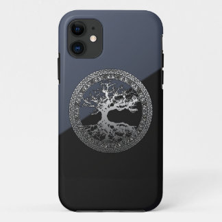 Silver Tree of Life iPhone 11 Case