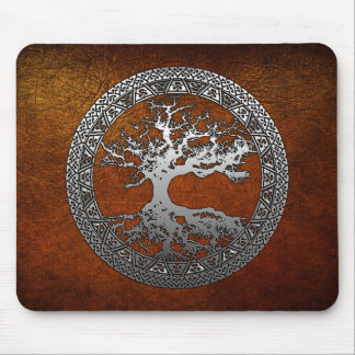 Silver Tree of Life Mouse Mat