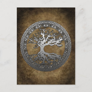 Silver Tree of Life Postcard