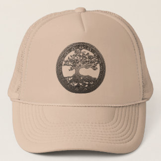 Silver Tree of Life Trucker Hat
