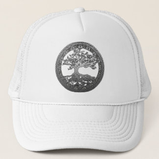 Silver Tree of Life Trucker Hat