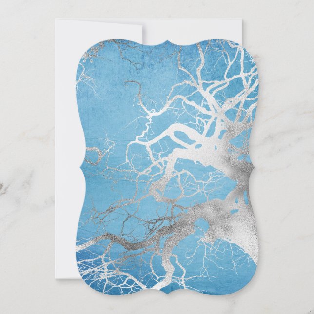 Silver Trees Winter Sublimations Card (Front)