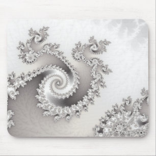 Silver Triple Twirl Mousepad