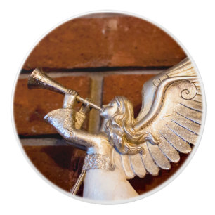 Silver Trumpet I Ceramic Knob