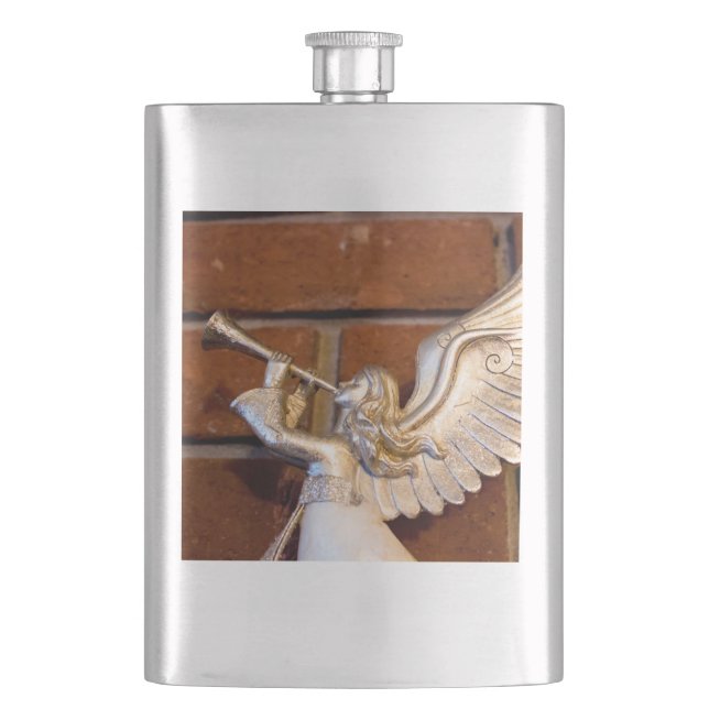 Silver Trumpet I Hip Flask (Front)