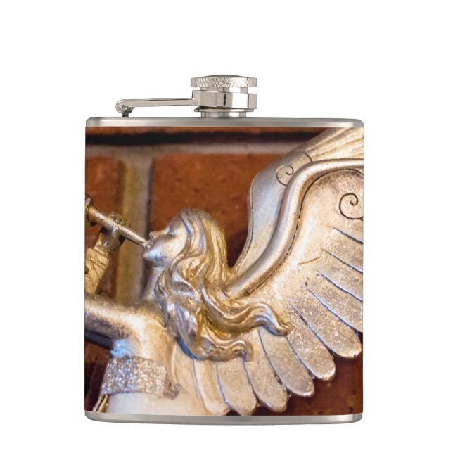 Silver Trumpet I Hip Flask (Front)