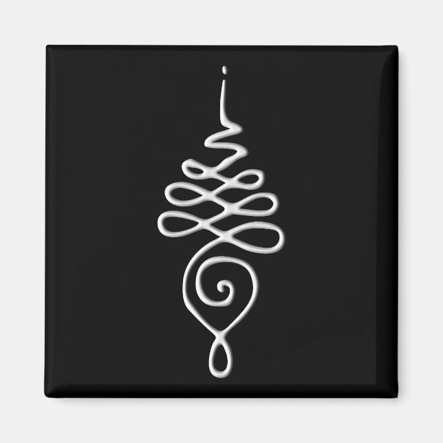 Silver Unalome Magnet (Front)
