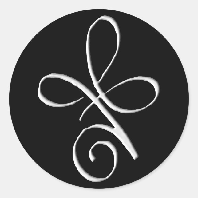 Silver Unconditional Love Classic Round Sticker (Front)