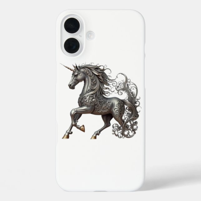 SILVER UNICORN Case-Mate iPhone CASE (Back)