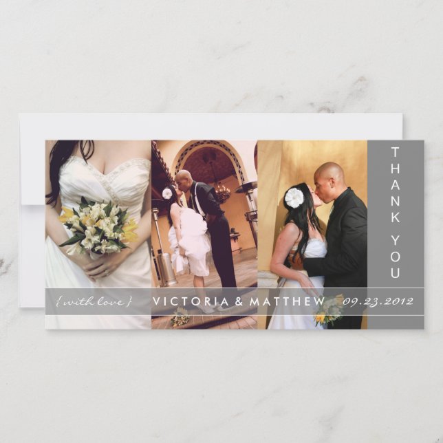 SILVER UNION | WEDDING THANK YOU CARD (Front)
