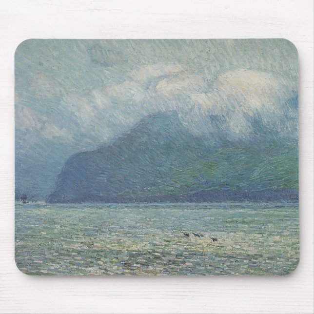 Silver Veil and Golden Gate by Childe Hassam Mouse Mat (Front)