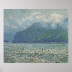 Silver Veil and Golden Gate by Childe Hassam Poster