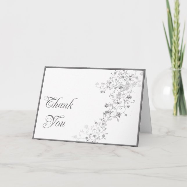 Silver Vines Thank You card (Front)
