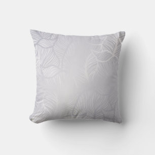 Silver vintage Damask Cushion