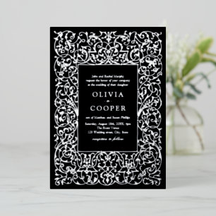 Silver Vintage Ornate Frame Classic Wedding