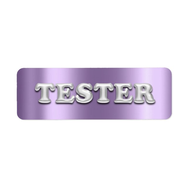 Silver Violet Purple  3D Tester Sample Contaners (Front)