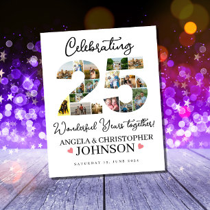 Silver wedding 25th Wedding Anniversary  Poster