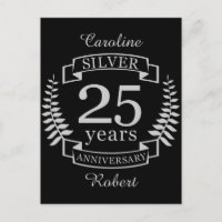 Silver wedding anniversary 25 years
