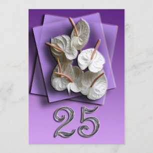 Silver Wedding Anniversary Invitation