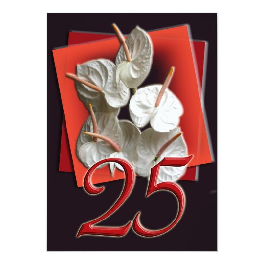 Silver Wedding Anniversary Invitation