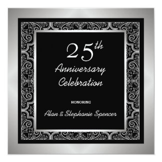  Silver  Wedding  Anniversary  Invitations  Announcements  