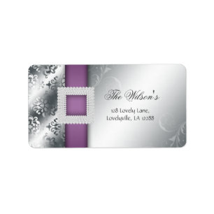 Silver Wedding Anniversary Jewel Purple Label