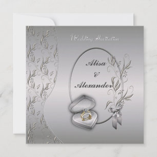 Silver Wedding invitations Announcements