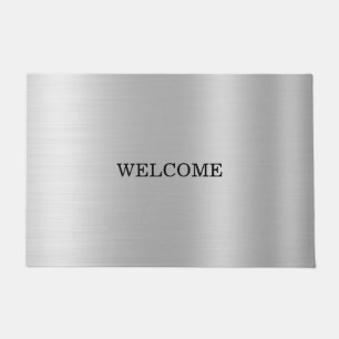 SILVER WELCOME DOORMAT