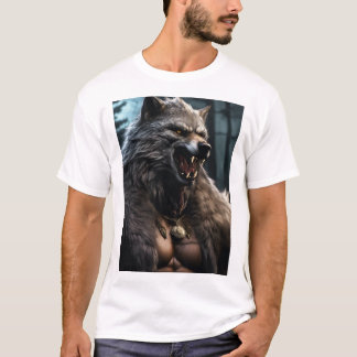 Silver Werewolf: Embodiment of Fear T-Shirt Design