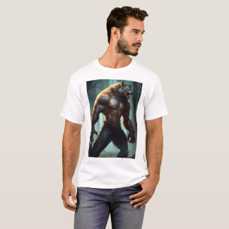 Silver Werewolf: Embodiment of Fear T-Shirt Design