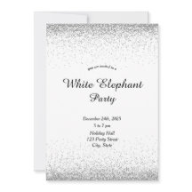 Silver White Elephant Party