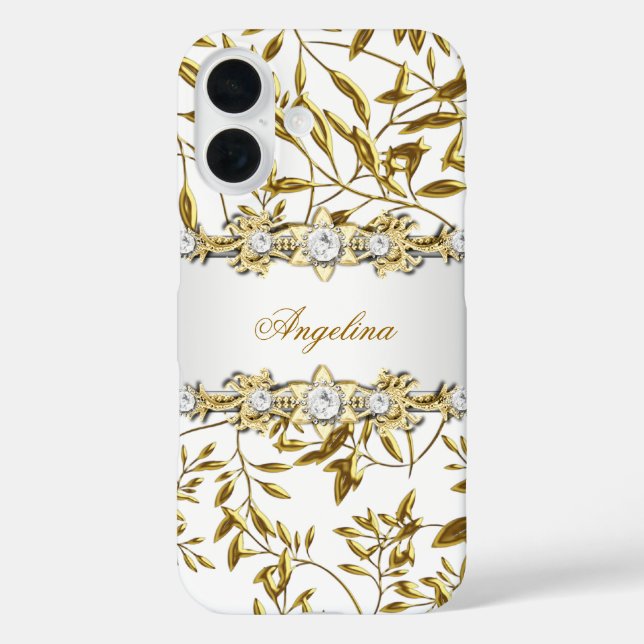 Silver White Gold Diamond Jewel Samsung Galaxy S5 Case-Mate iPhone Case (Back)