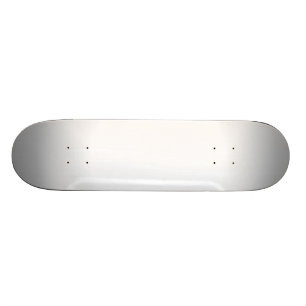 Silver & White Radial Fade Skateboard