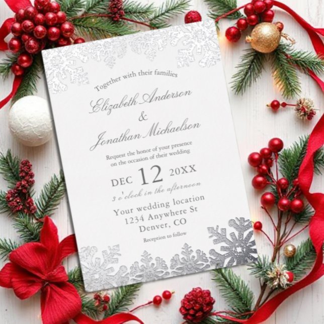 Silver Winter Snowflake Wedding (Creator Uploaded)