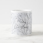 Silver Winter Trees Christmas Large Coffee Mug<br><div class="desc">Silver Winter Trees Christmas</div>