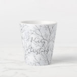 Silver Winter Trees Christmas Latte Mug<br><div class="desc">Silver Winter Trees Christmas</div>