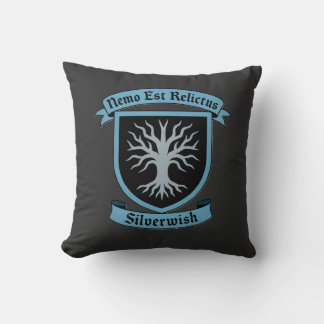 Silver Wish Guild crest & Moto Black&Blue Version  Cushion