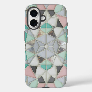 silver with abit of pink iPhone 16 case